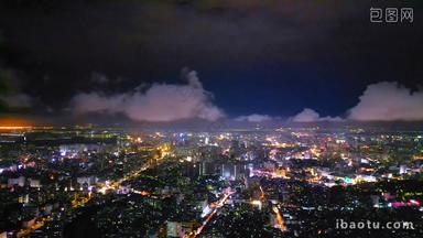 海南海口城市夜景